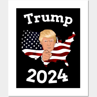 Trump 2024 Political Posters and Art